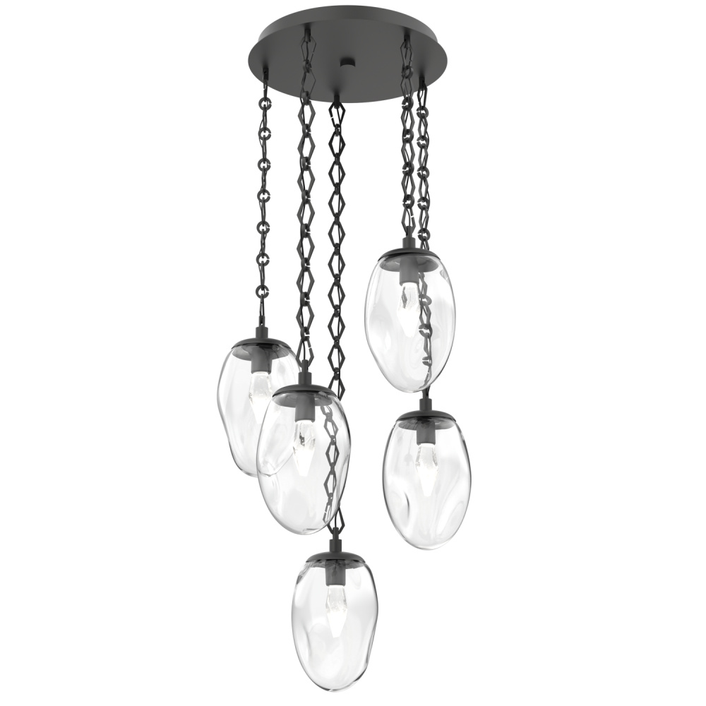 Meteo Round 5pc Multi-Pendant Chain (LED)