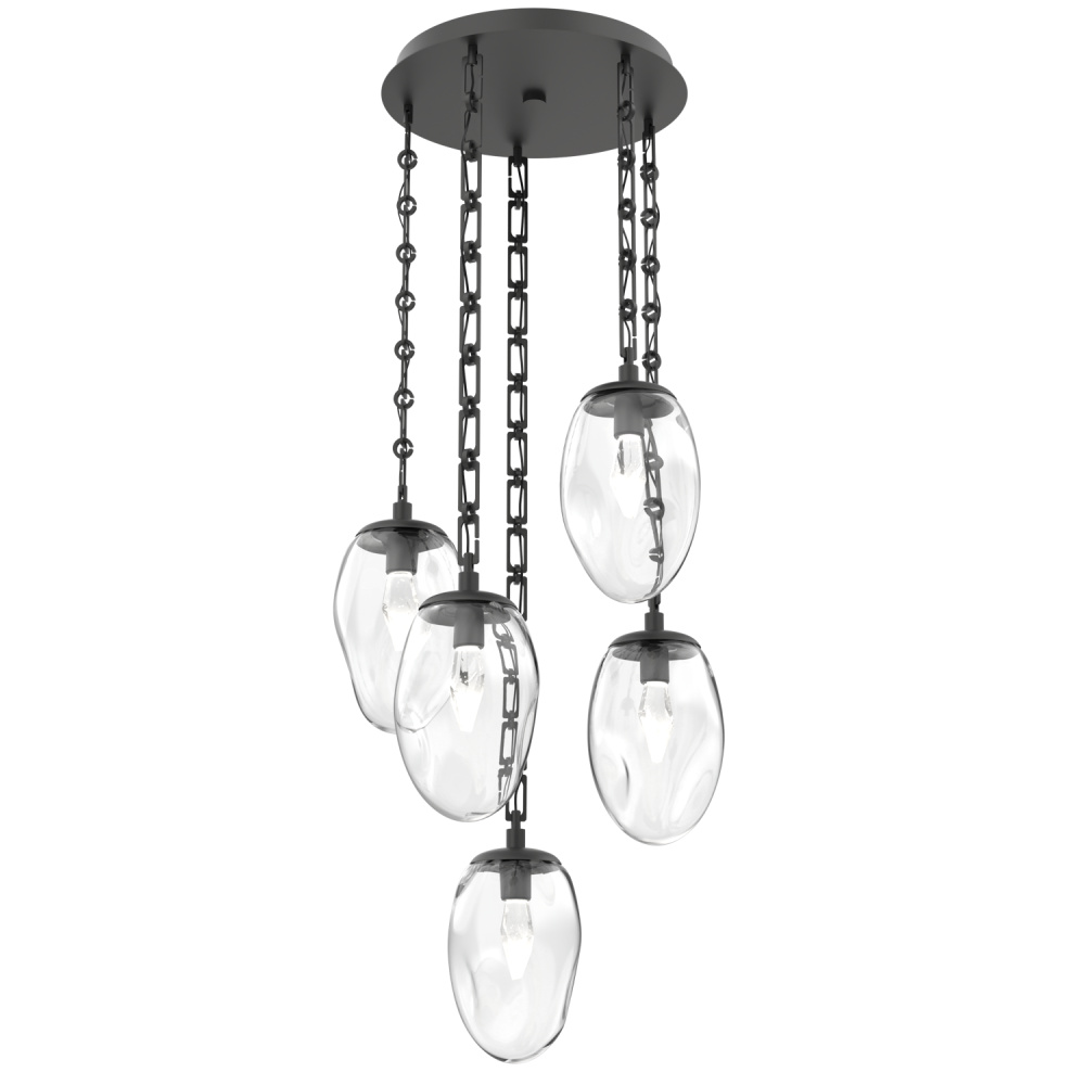 Meteo Round 5pc Multi-Pendant Chain (LED)