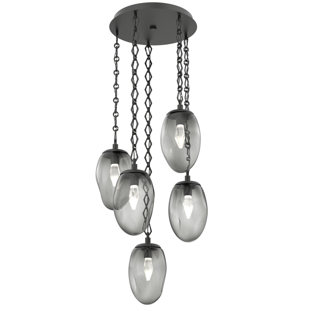 Meteo Round 5pc Multi-Pendant Chain (LED)