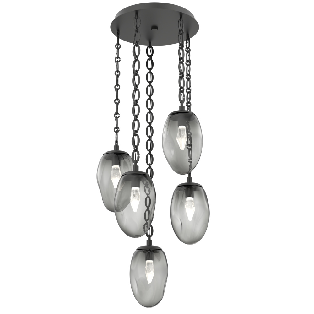 Meteo Round 5pc Multi-Pendant Chain (LED)