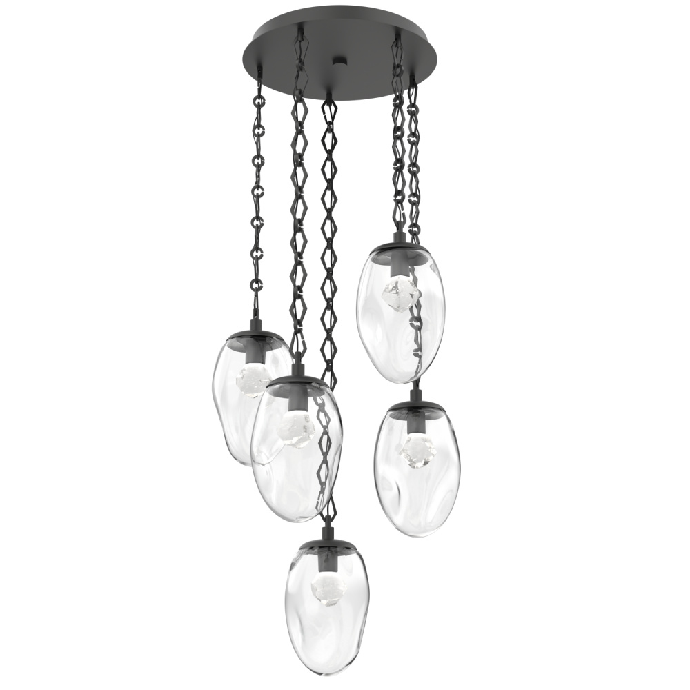 Meteo Round 5pc Multi-Pendant Chain (LED)