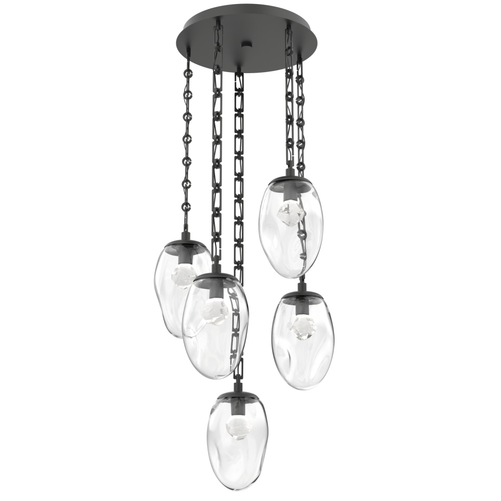Meteo Round 5pc Multi-Pendant Chain (LED)
