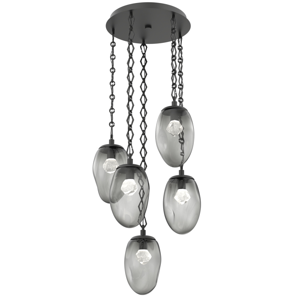 Meteo Round 5pc Multi-Pendant Chain (LED)