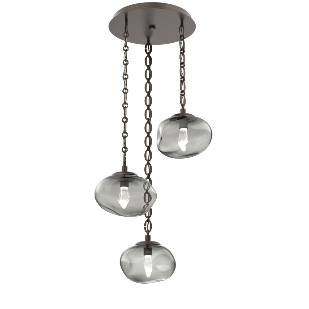 Nova Round 3pc Multi-Pendant Chain (LED)
