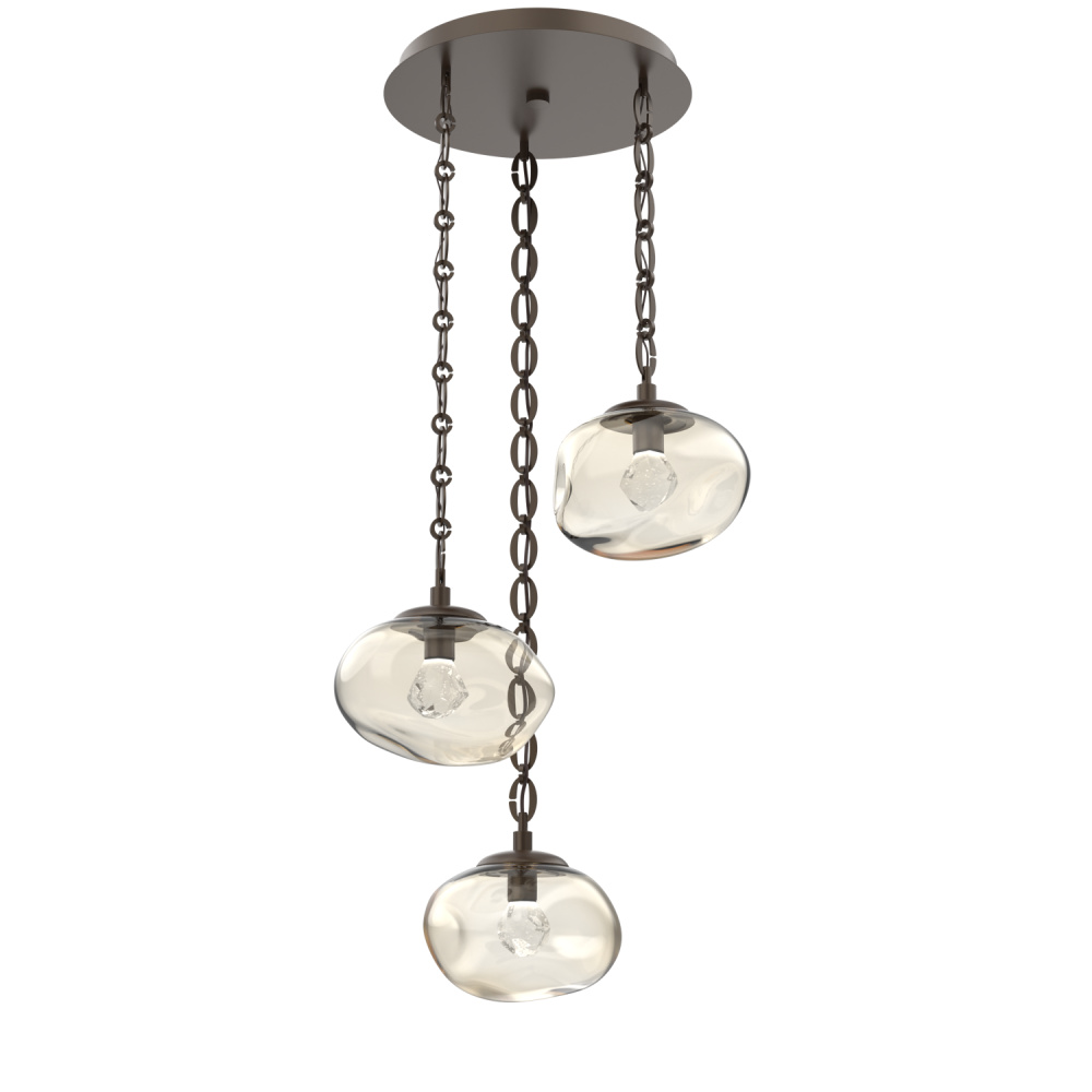 Nova Round 3pc Multi-Pendant with Chain (LED)