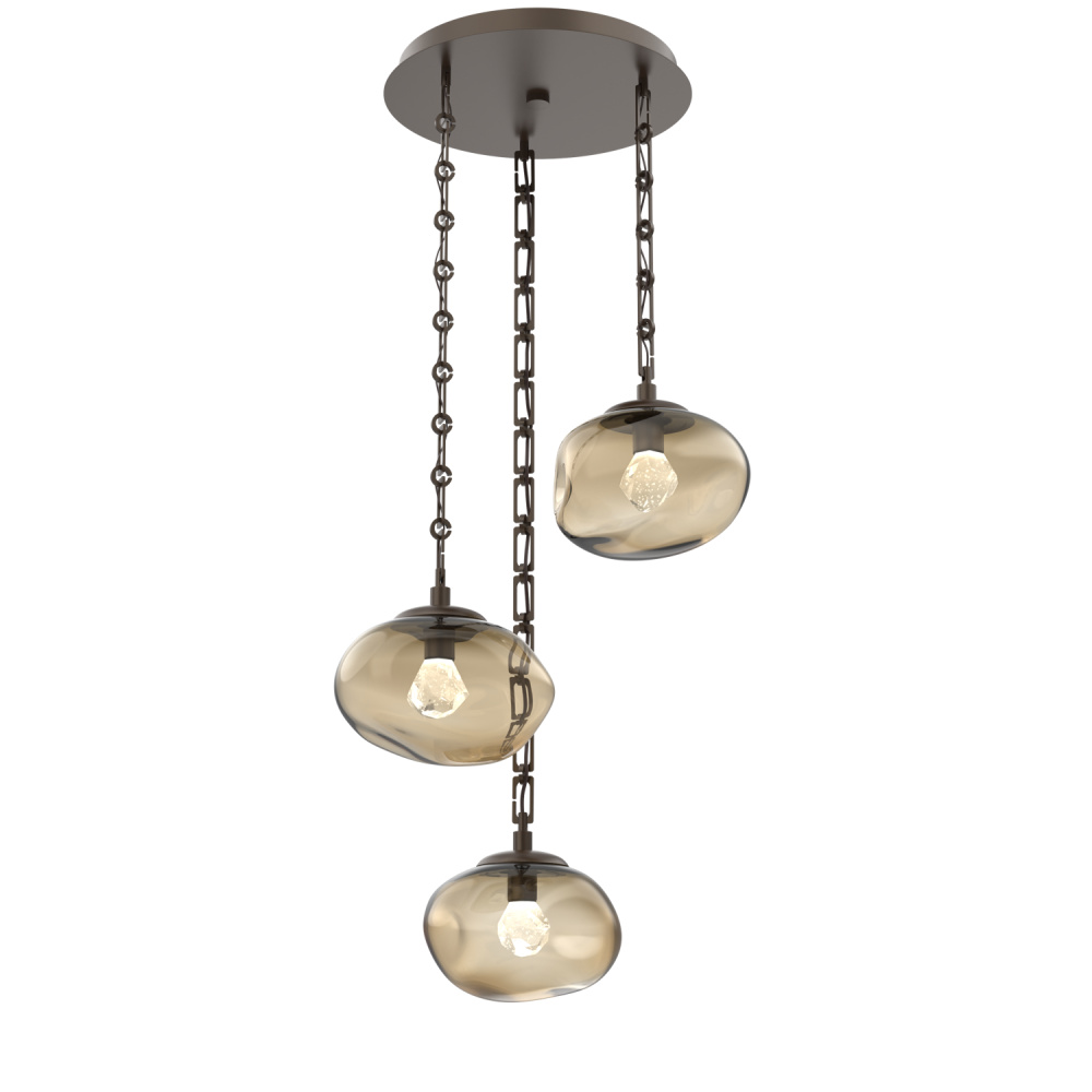 Nova Round 3pc Multi-Pendant Chain (LED)