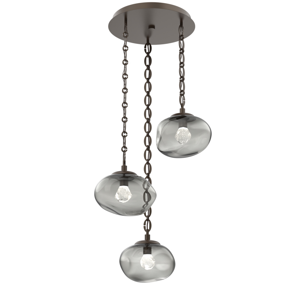 Nova Round 3pc Multi-Pendant Chain (LED)