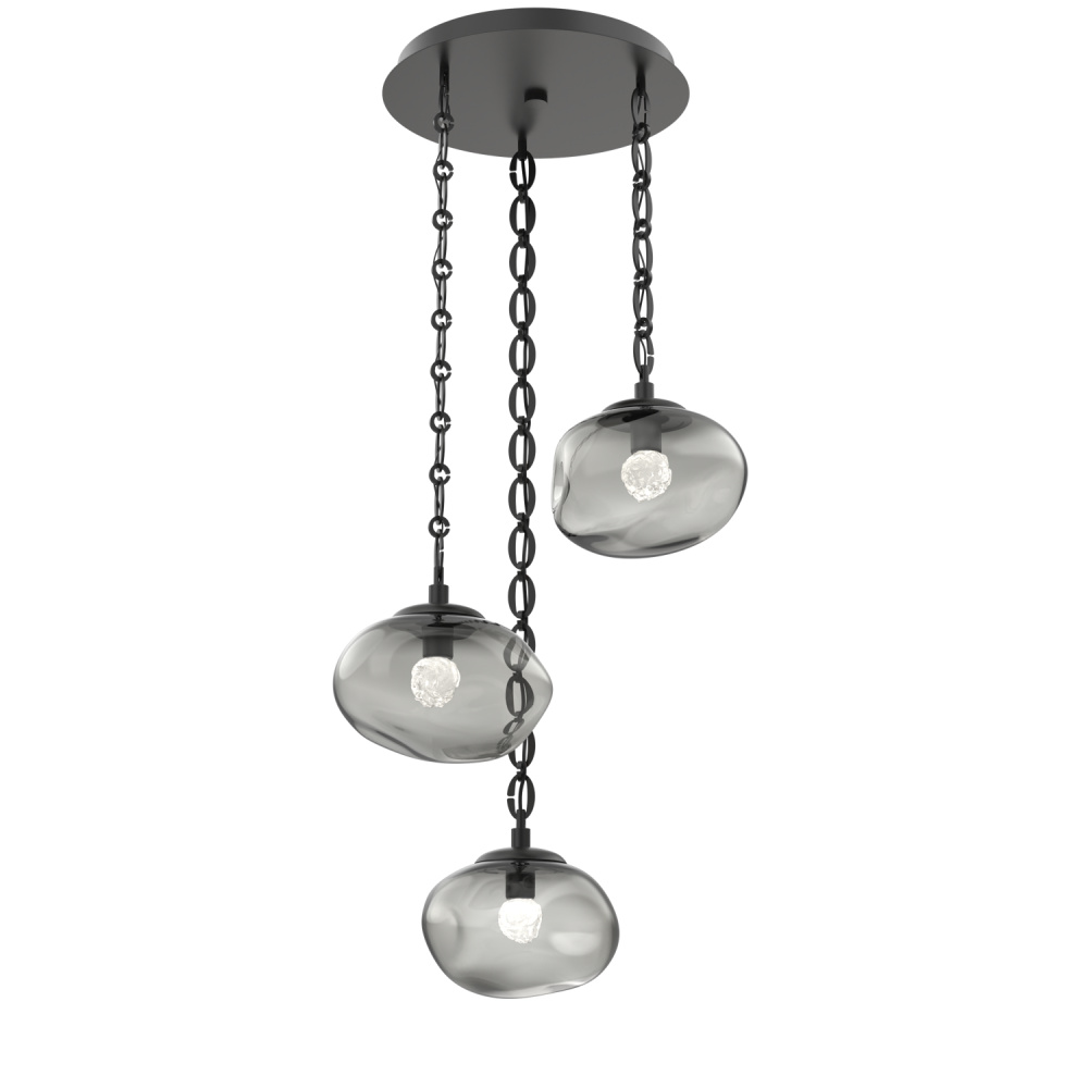 Nova Round 3pc Multi-Pendant with Chain (LED)