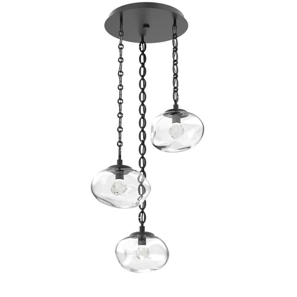 Nova Round 3pc Multi-Pendant with Chain (LED)