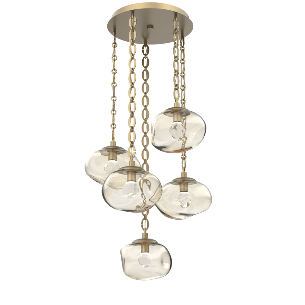 Nova Round 5pc Multi-Pendant Chain (LED)