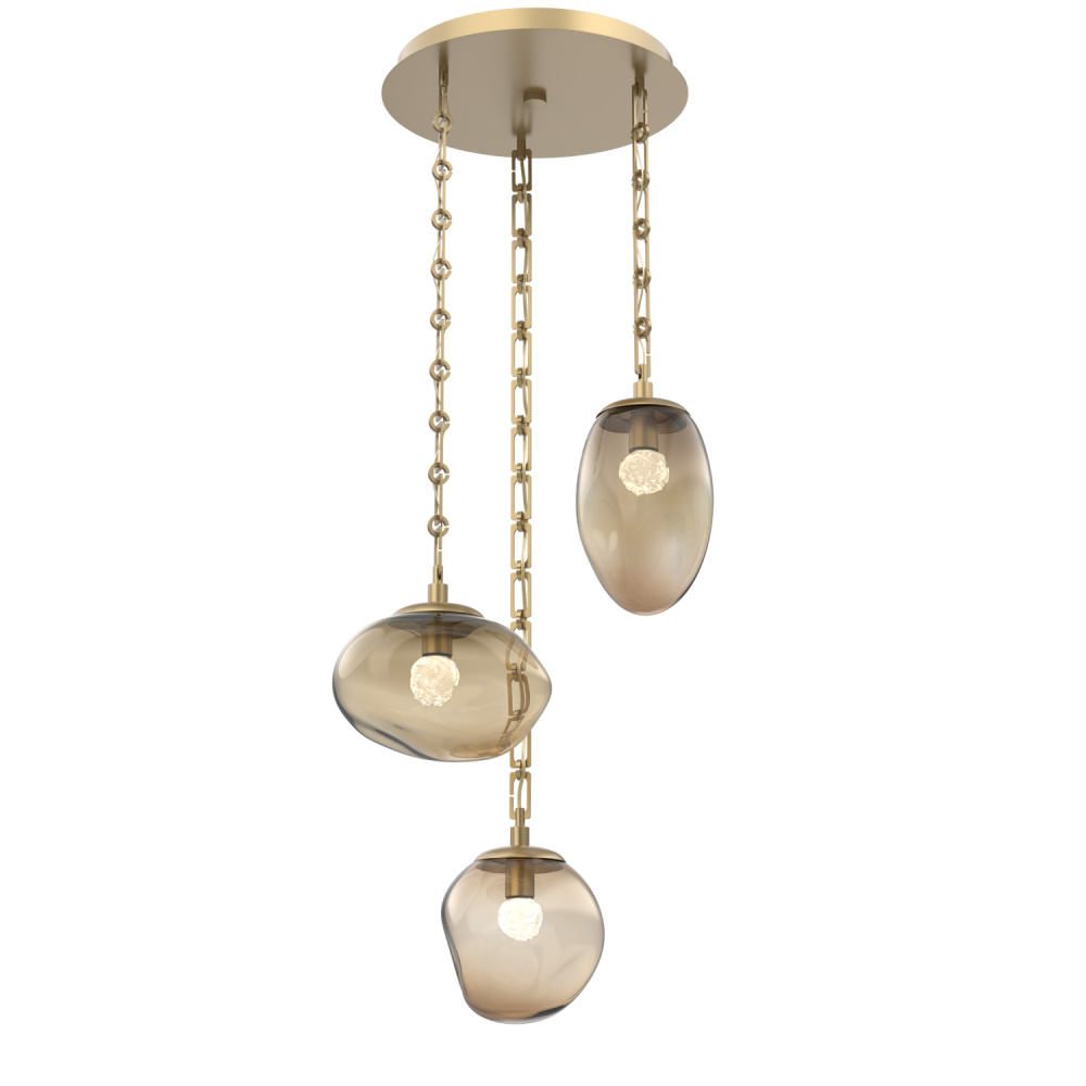 Cosmos Round 3pc Multi-Pendant Chain (LED)