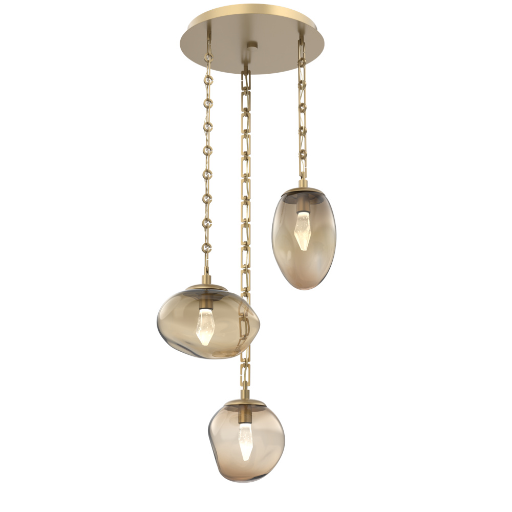 Cosmos Round 3pc Multi-Pendant Chain (LED)