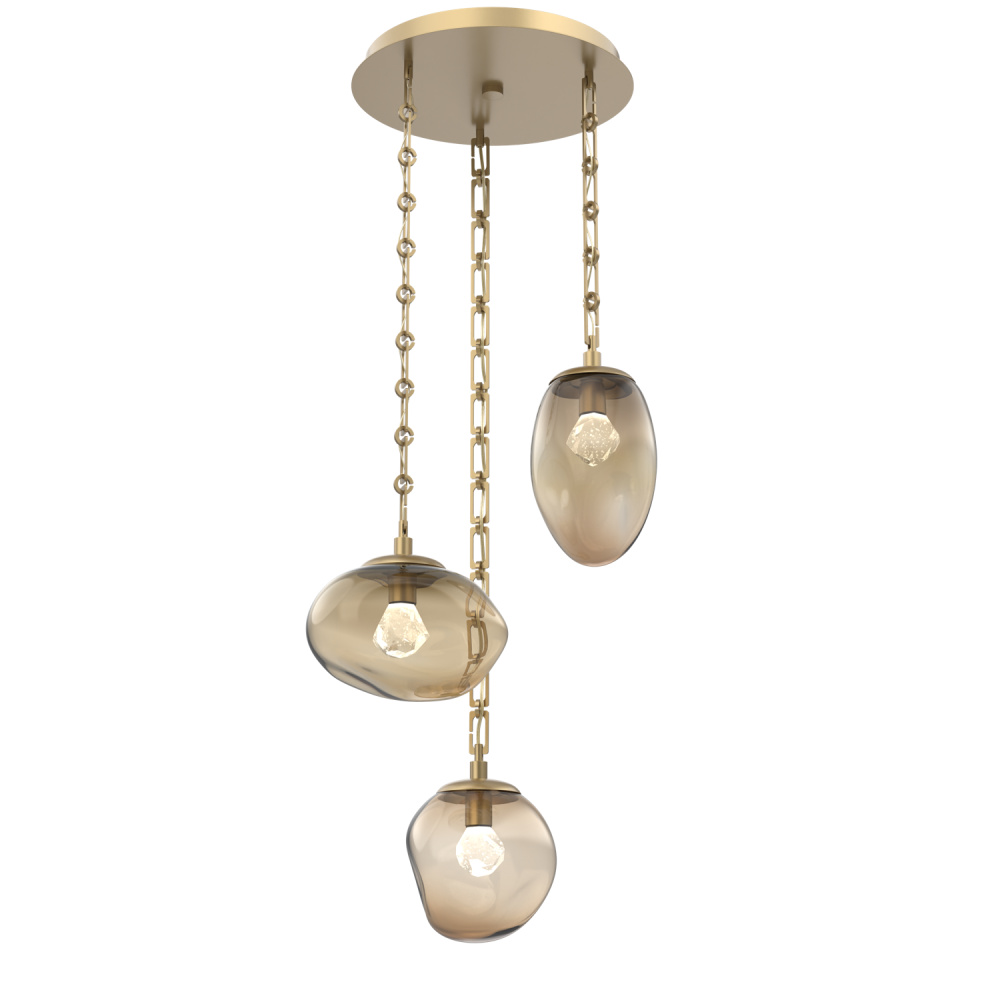 Cosmos Round 3pc Multi-Pendant Chain (LED)