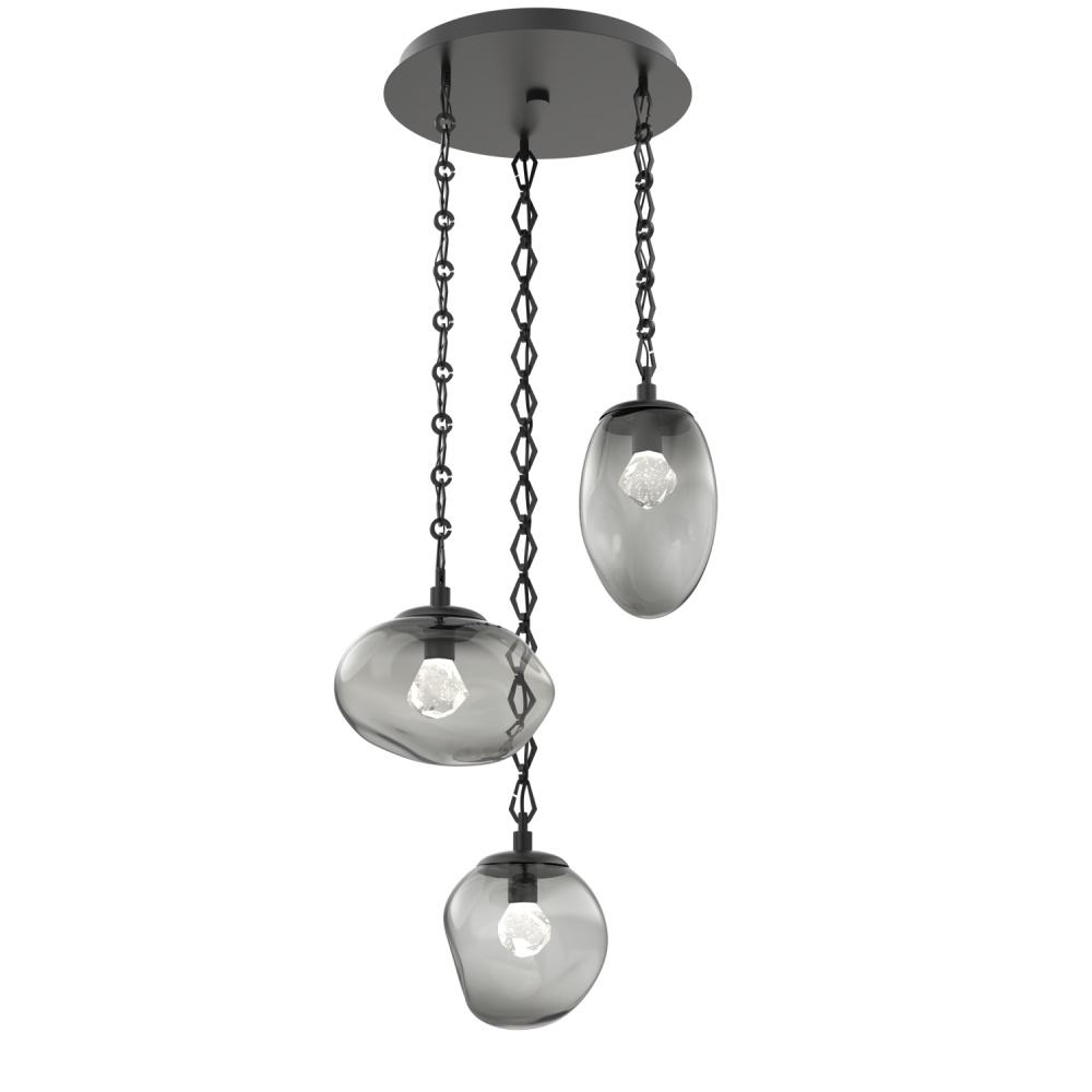 Cosmos Round 3pc Multi-Pendant Chain (LED)