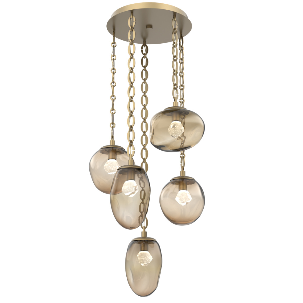 Cosmos Round 5pc Multi-Pendant Chain (LED)