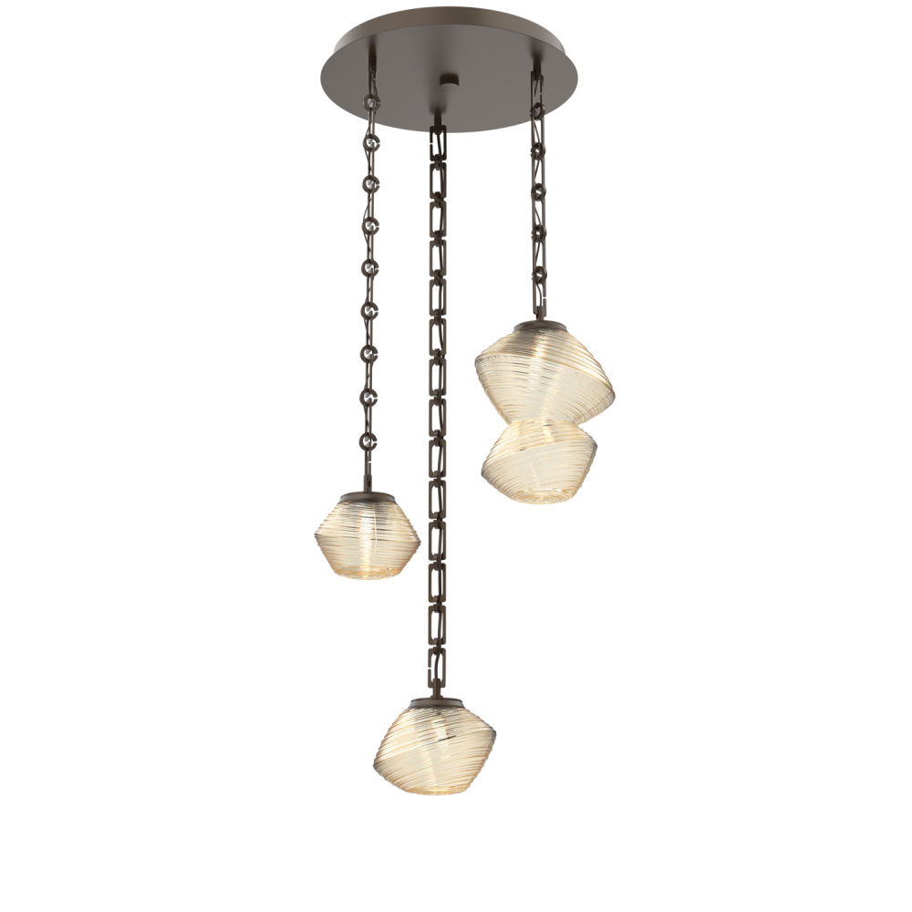 Mesa Round Chain 3pc Multi-Pendant