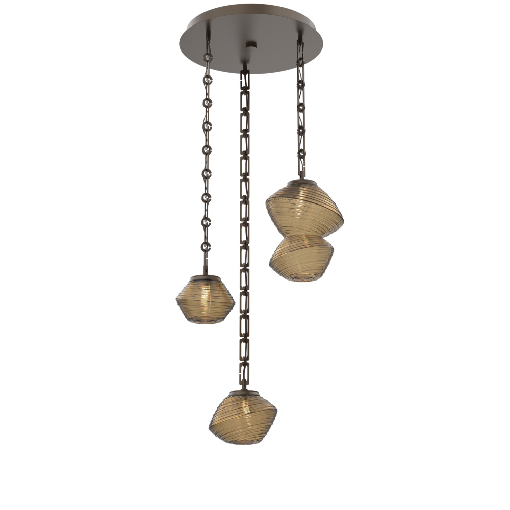 Mesa Round Chain 3pc Multi-Pendant
