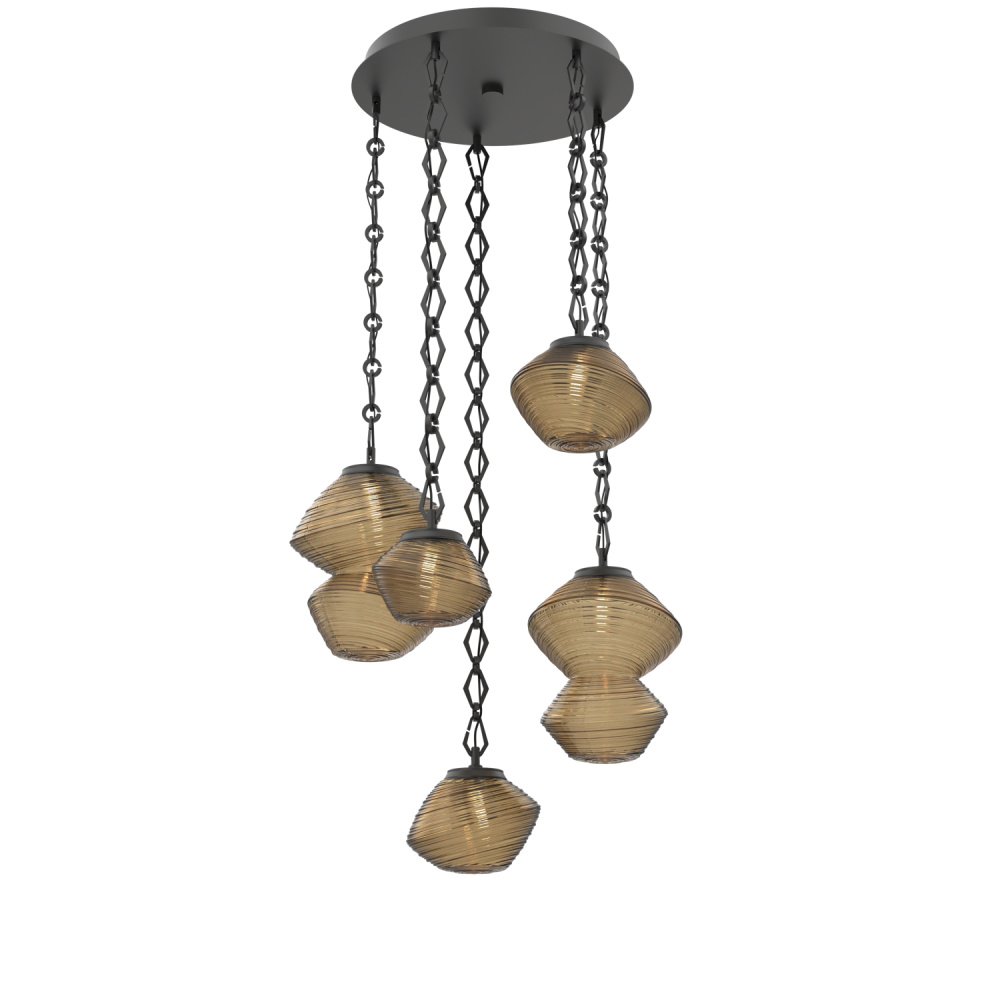 Mesa Round Chain 5pc Multi-Pendant