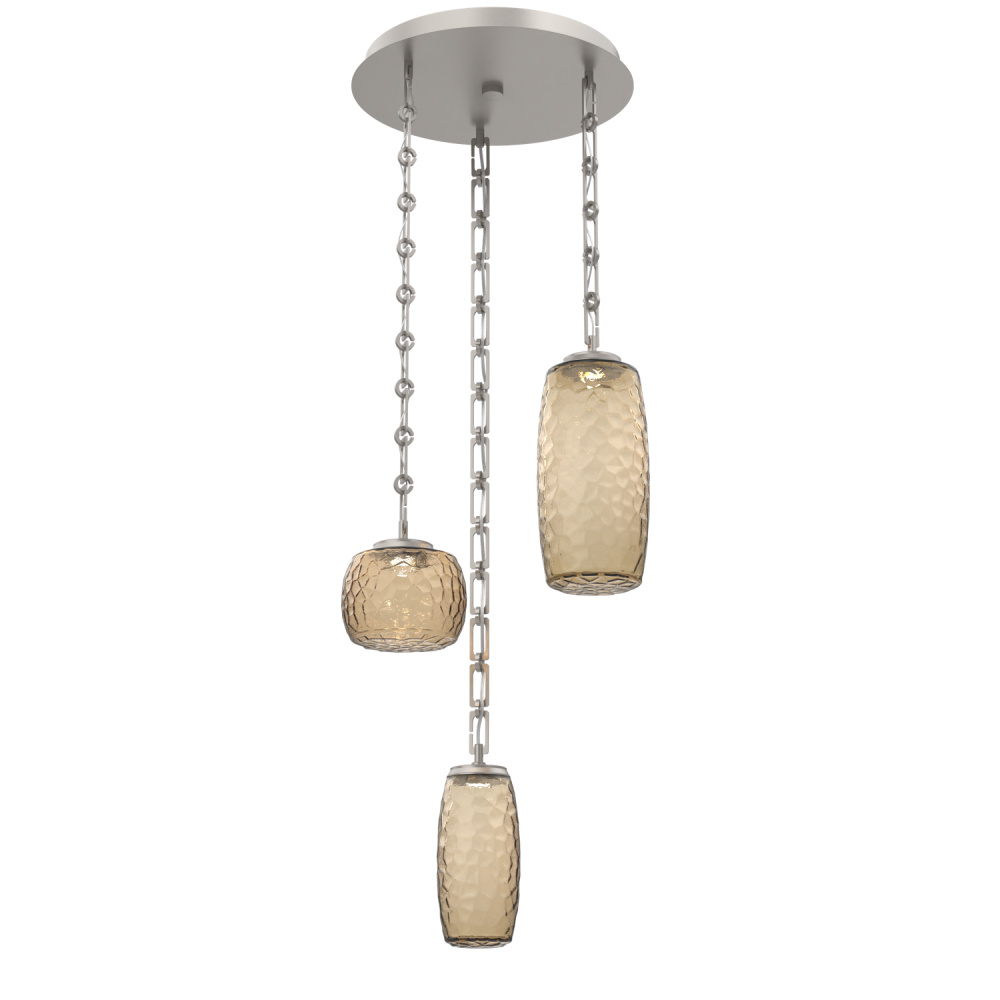 Vessel Round Chain 3pc Multi-Pendant