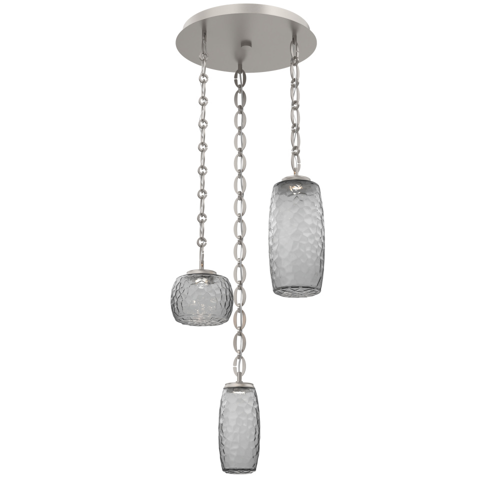 Vessel Round Chain 3pc Multi-Pendant