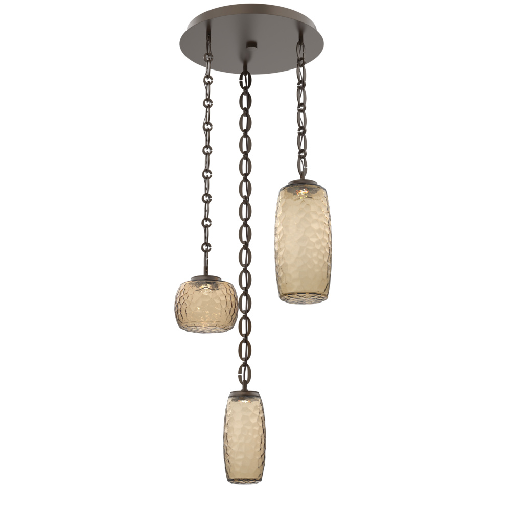 Vessel Round Chain 3pc Multi-Pendant