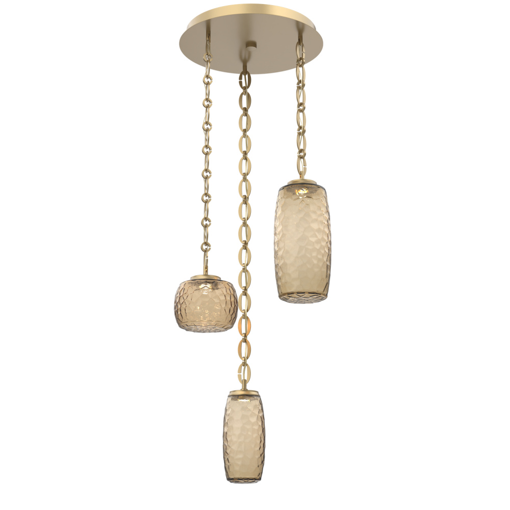 Vessel Round Chain 3pc Multi-Pendant