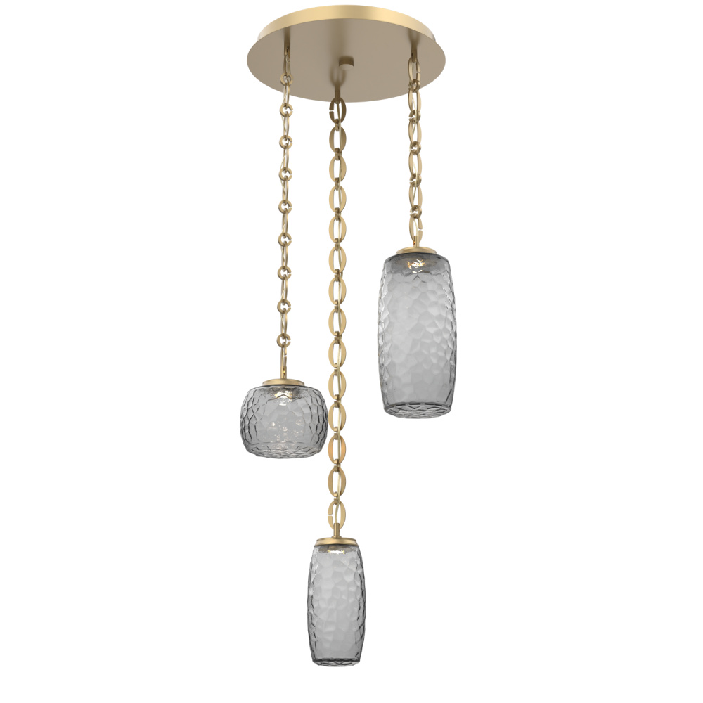 Vessel Round Chain 3pc Multi-Pendant
