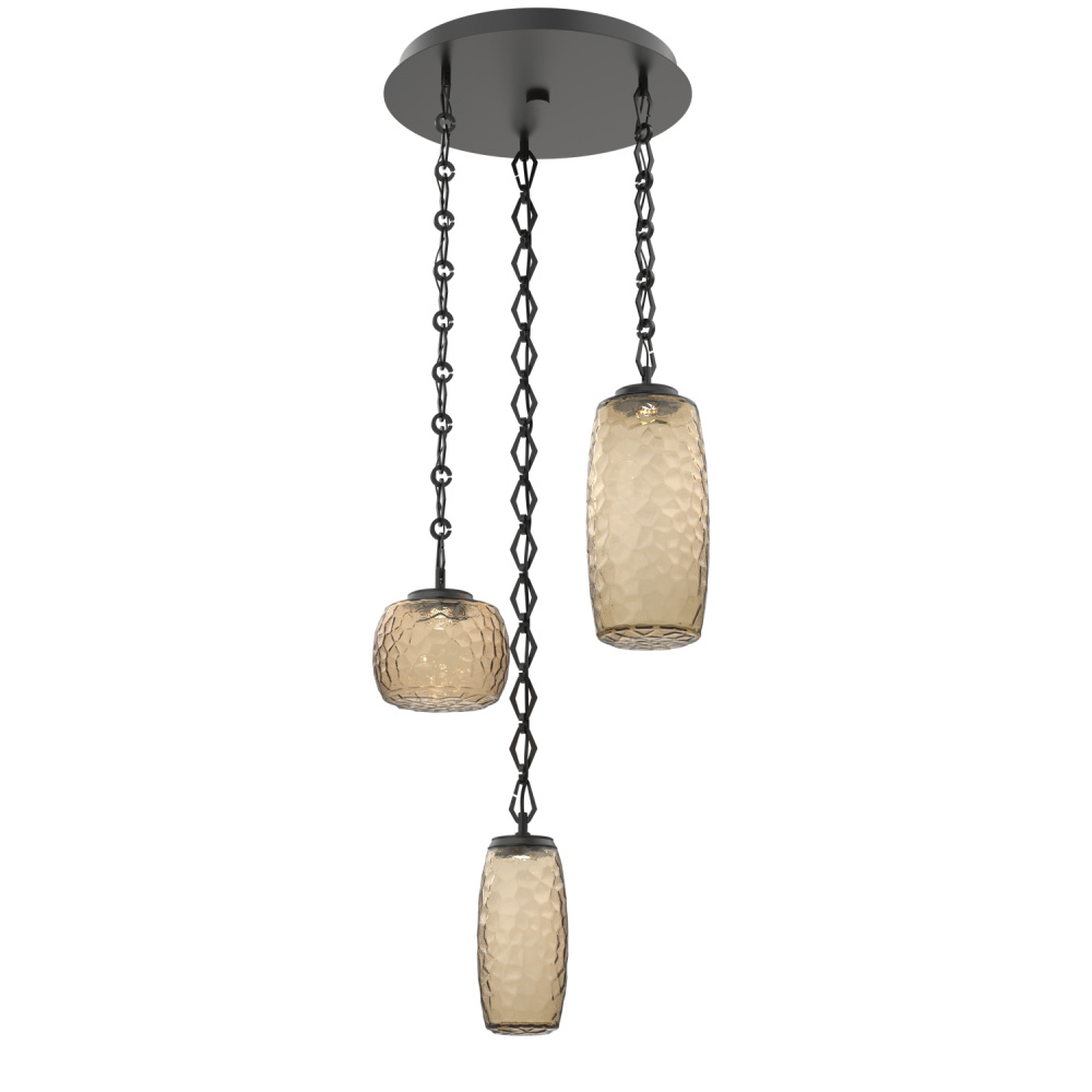 Vessel Round Chain 3pc Multi-Pendant