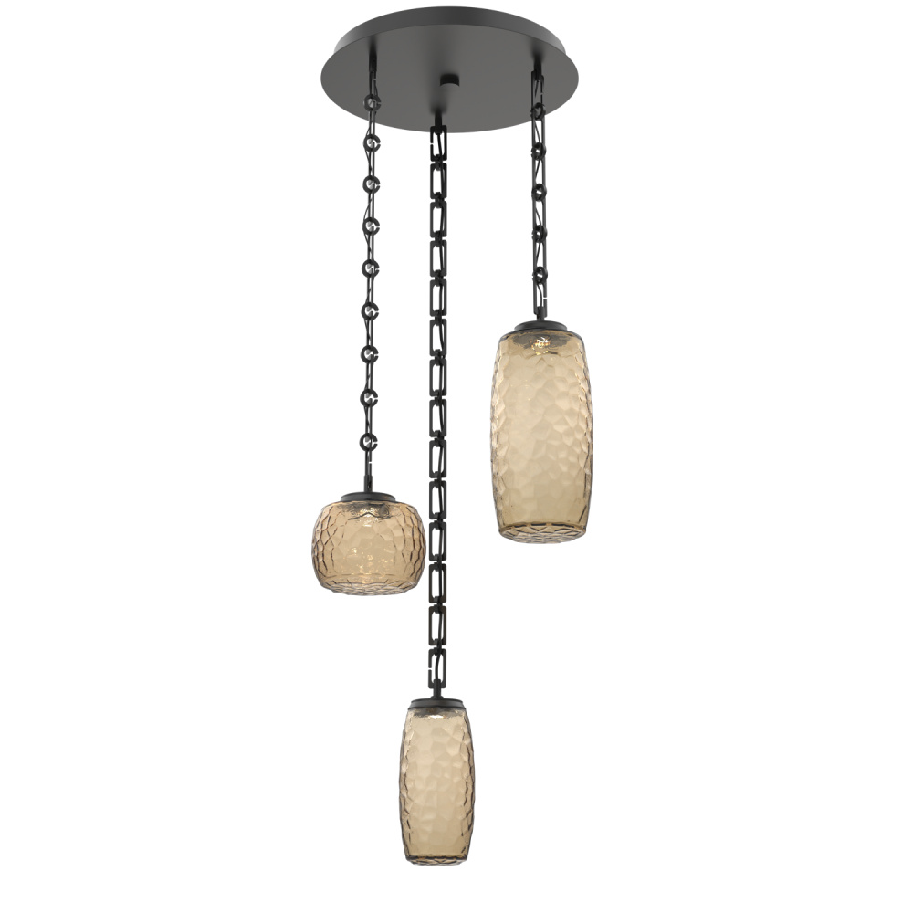 Vessel Round Chain 3pc Multi-Pendant