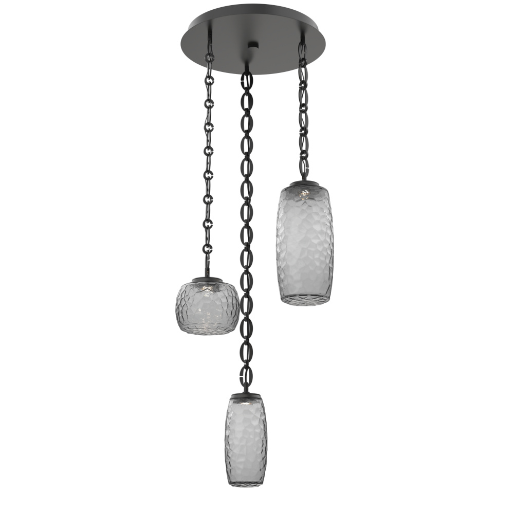 Vessel Round Chain 3pc Multi-Pendant