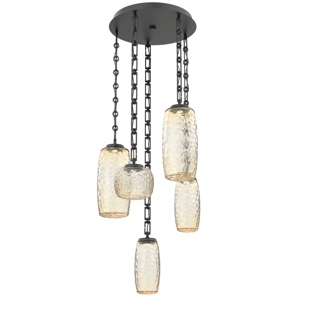 Vessel Round Chain 5pc Multi-Pendant