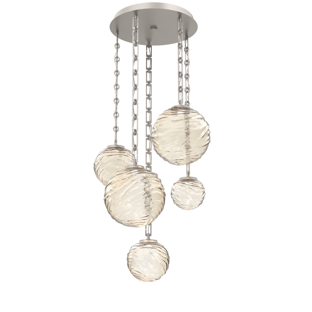 Gaia Round 5pc Multi-Pendant with Chain