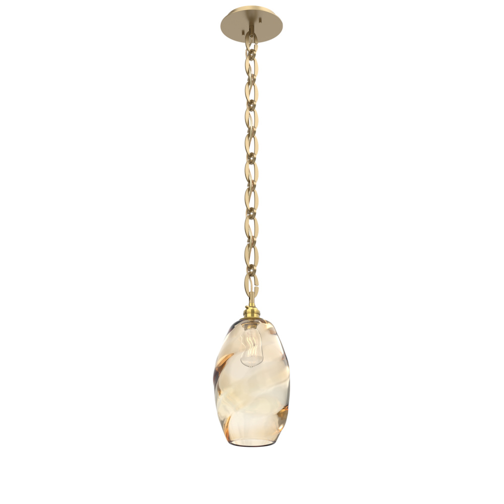 Ellisse Round Single Pendant Chain