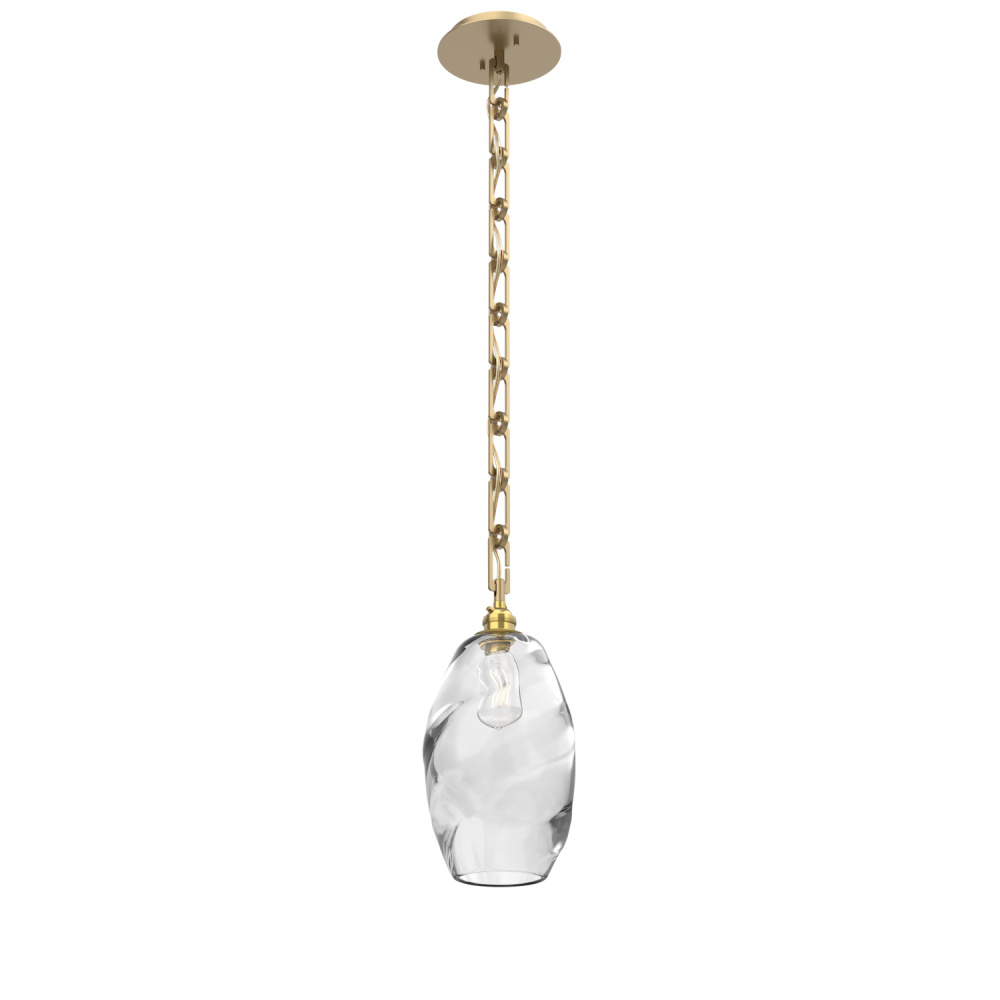 Ellisse Round Single Pendant Chain