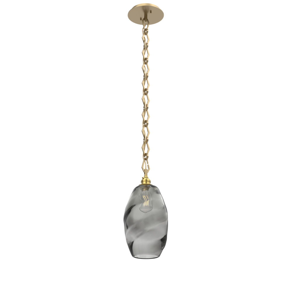 Ellisse Round Single Pendant Chain