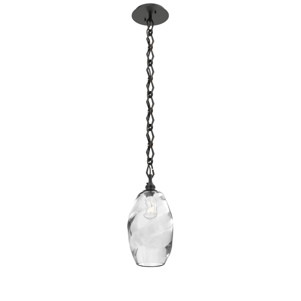 Ellisse Round Single Pendant with Chain