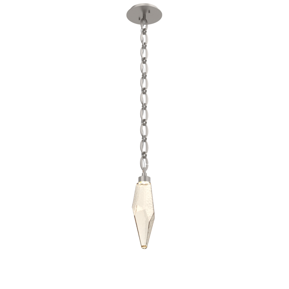 Rock Crystal Chain Pendant - 15-Inch