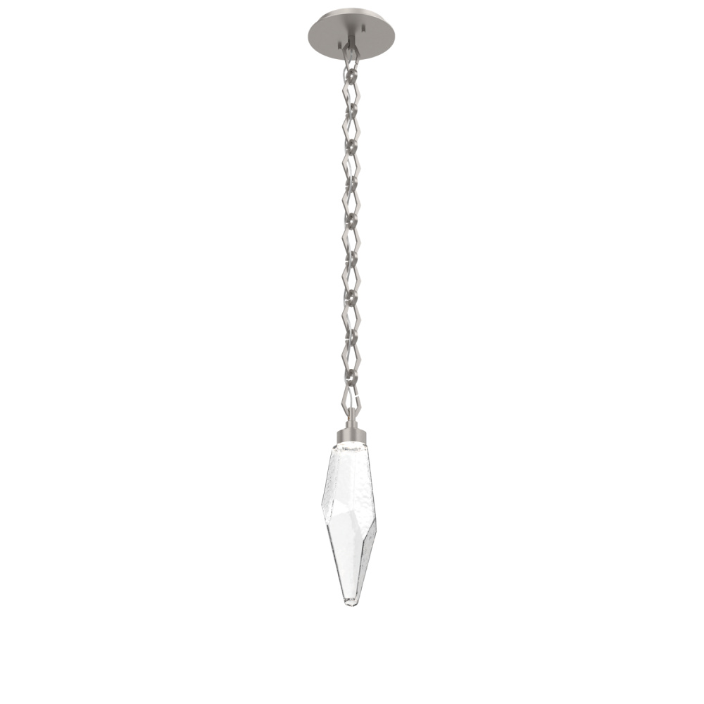 Rock Crystal Chain Pendant - 15-Inch