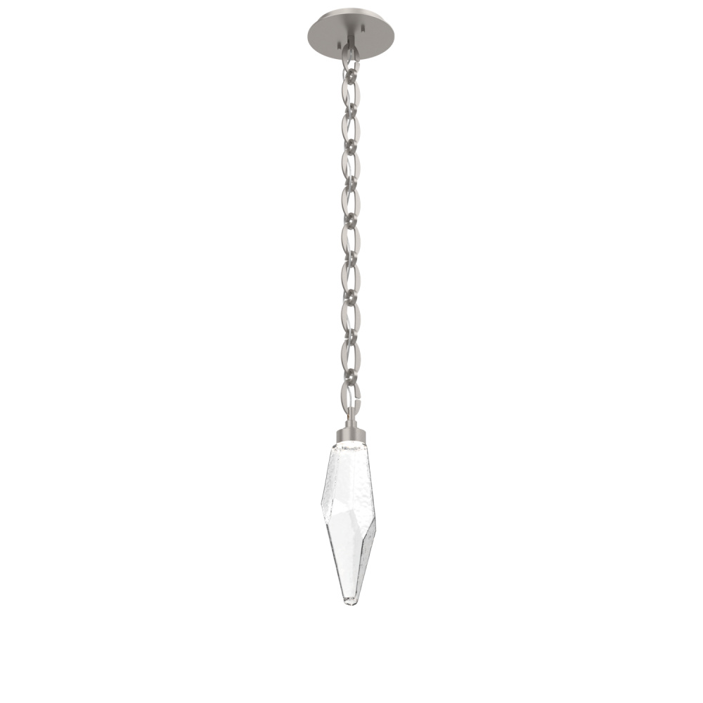 Rock Crystal Chain Pendant - 15-Inch