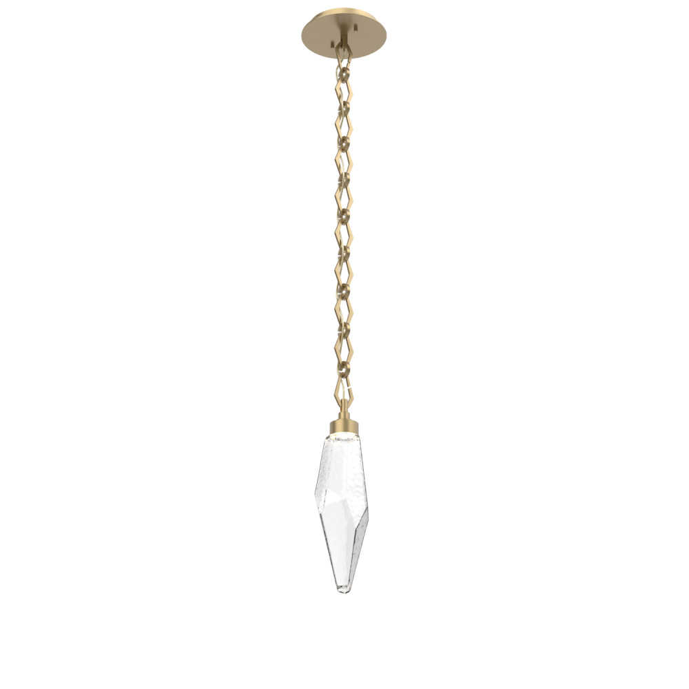 Rock Crystal Chain Pendant - 15-Inch