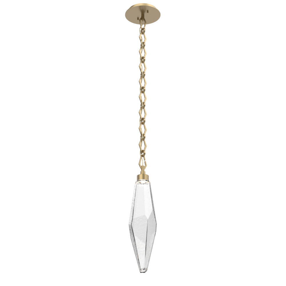 Rock Crystal Chain Pendant - 19-Inch