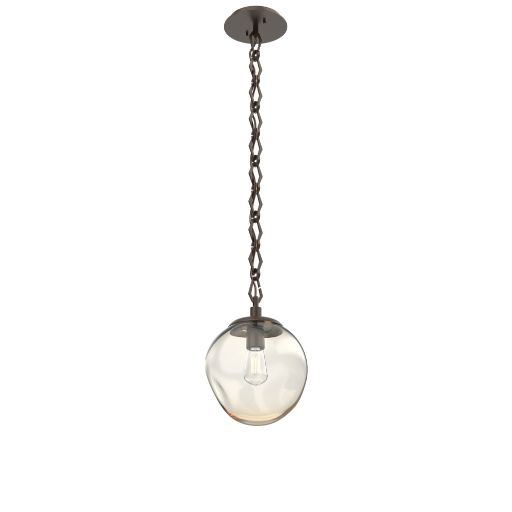 Aster Round Single Pendant with Chain (Bulb)