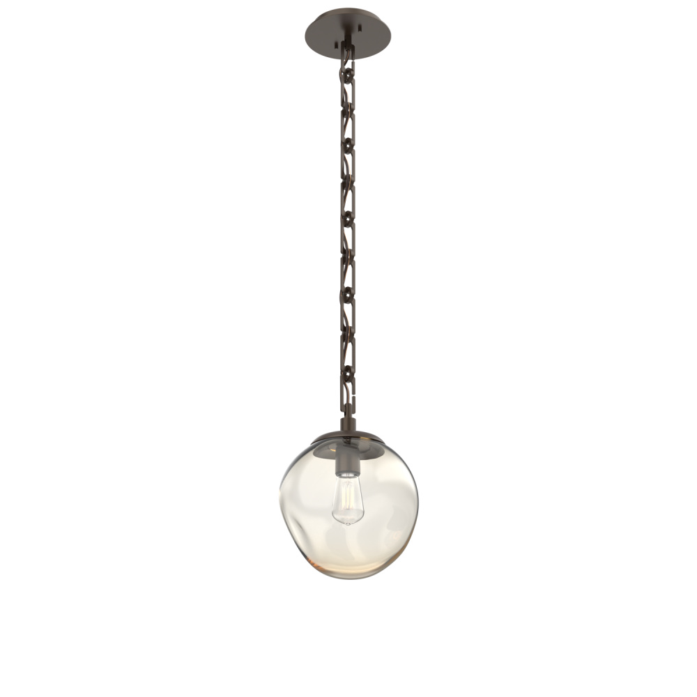 Aster Round Single Pendant with Chain (Bulb)