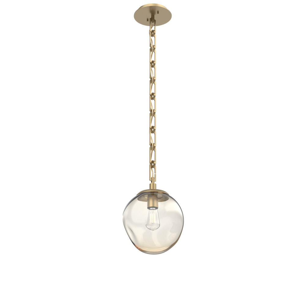 Aster Round Single Pendant with Chain (Bulb)