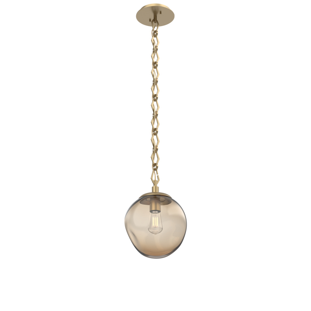 Aster Round Single Pendant with Chain (Bulb)