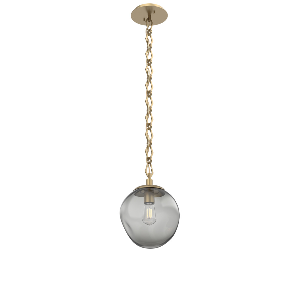 Aster Round Single Pendant with Chain (Bulb)