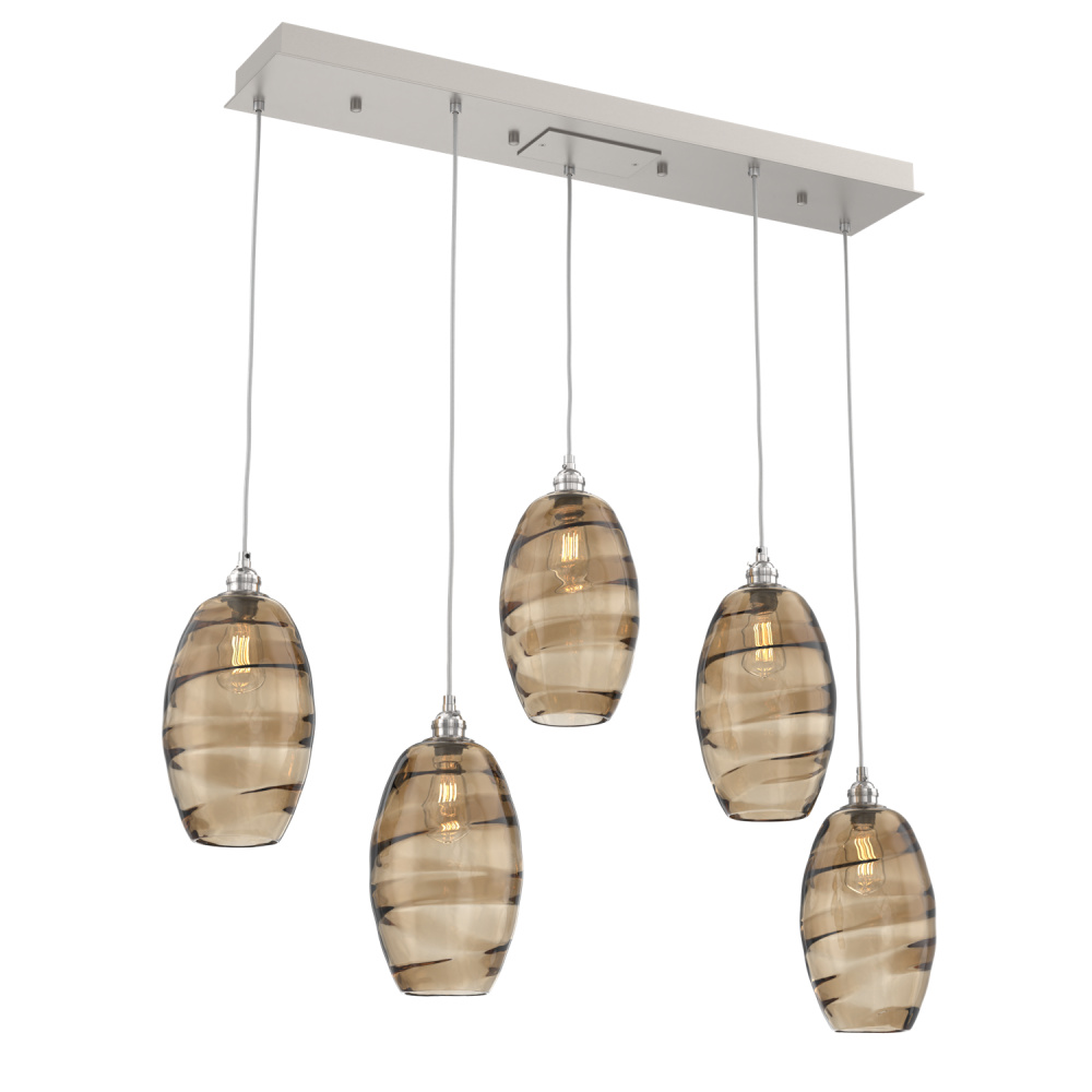 Ellisse Linear 5pc Multi-Pendant