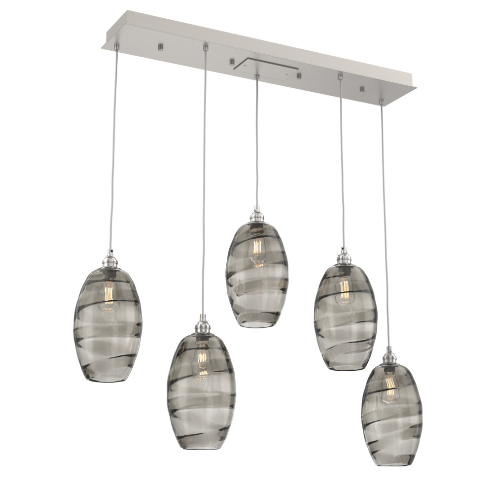 Ellisse Linear 5pc Multi-Pendant