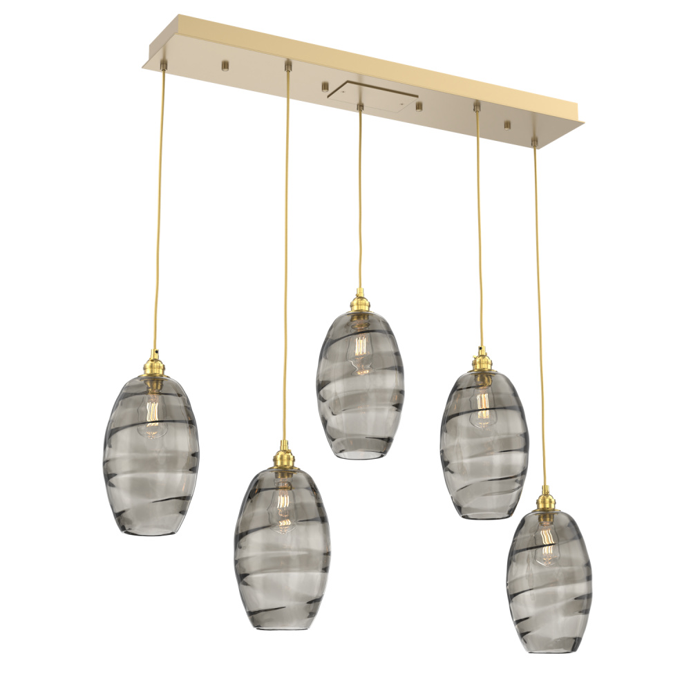 Ellisse Linear 5pc Multi-Pendant