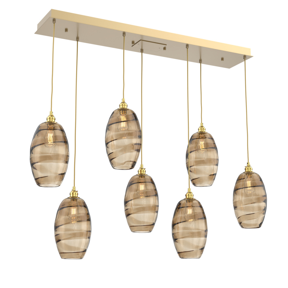 Ellisse Linear 7pc Multi-Pendant
